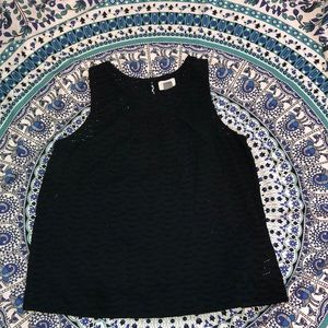 Black tank top